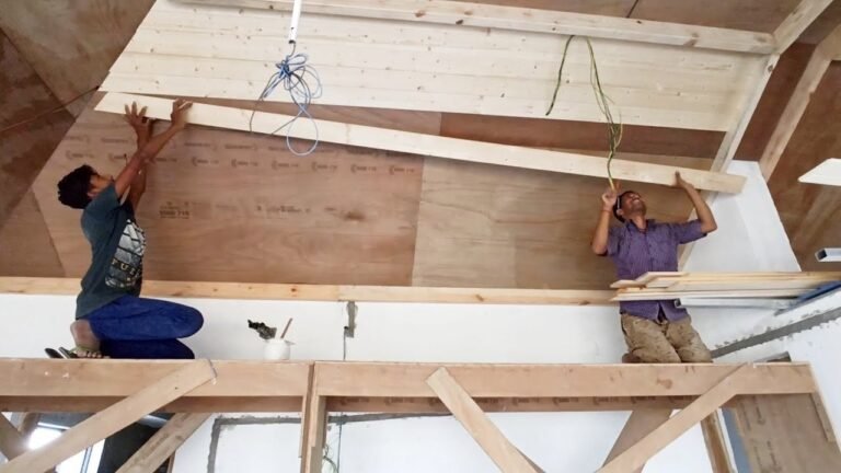 Wood Ceiling Installation